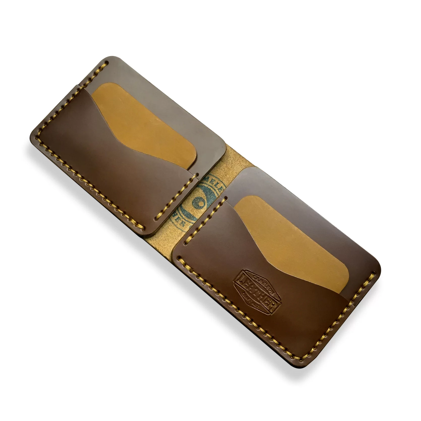 portefeuille en cuir fait main élégant et minimaliste