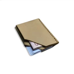 portefeuille Mogador Slim réalisé en cuir chromé 100% fait main