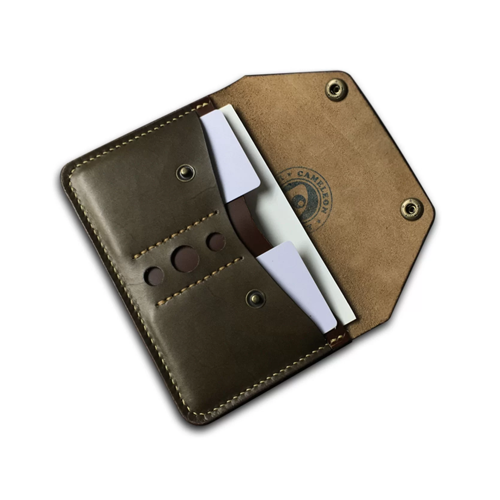 Portefeuille pour papiers de voiture fait main, compact et élégant. Parfait comme cadeau, pour hommes et femmes